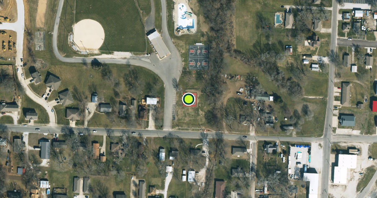 Satellite view of Odessa Pickleball Courts