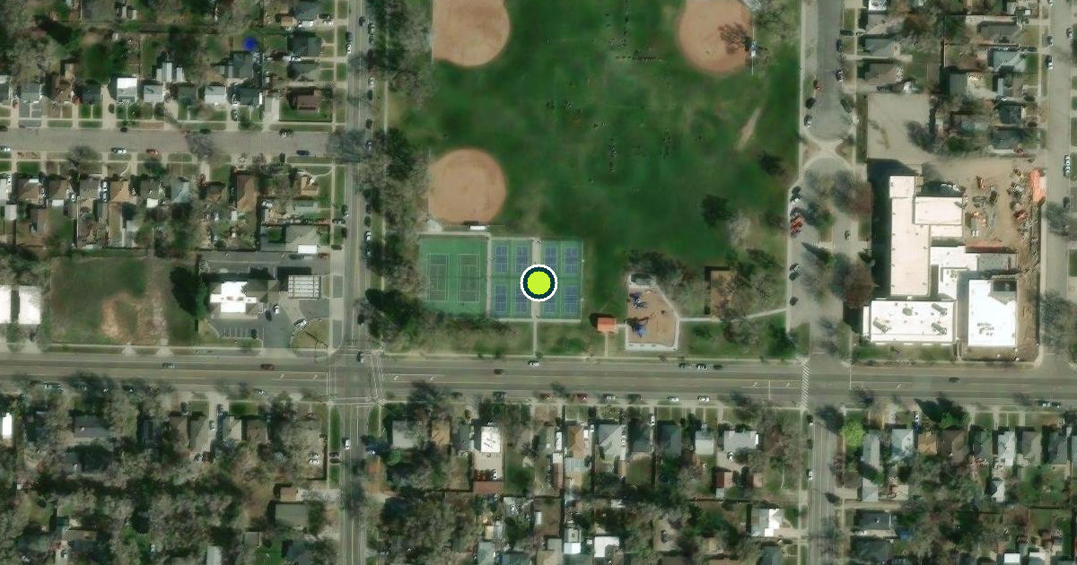 Satellite view of Ogden Pickleball Courts