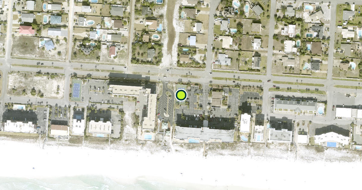 Satellite view of Okaloosa County Pickleball Courts