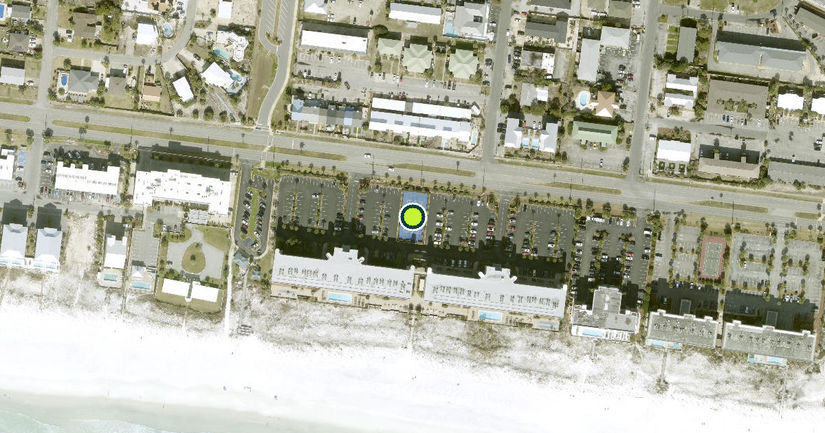 Satellite view of Okaloosa County Pickleball Courts