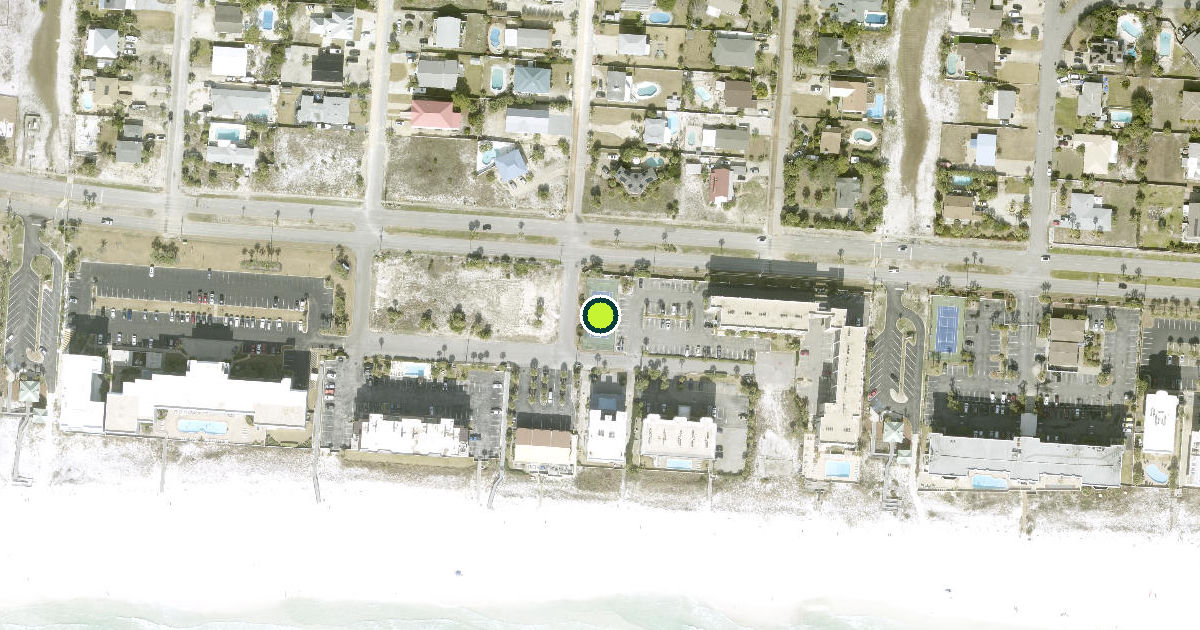 Satellite view of Okaloosa County Pickleball Courts