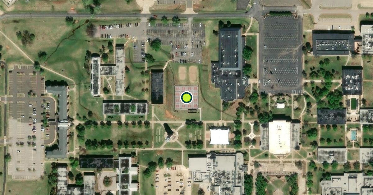 Satellite view of Oklahoma City Pickleball Courts