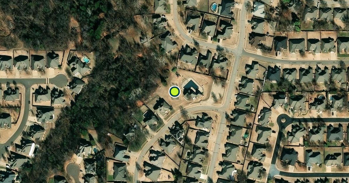Satellite view of Oklahoma City Pickleball Courts
