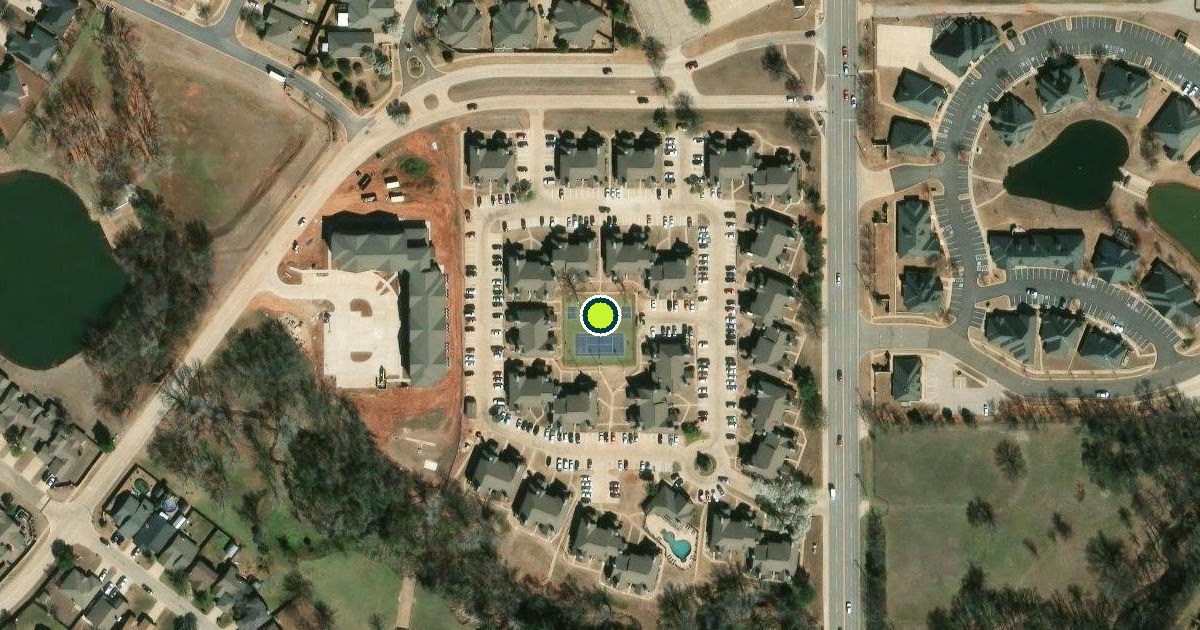 Satellite view of Oklahoma City Pickleball Courts