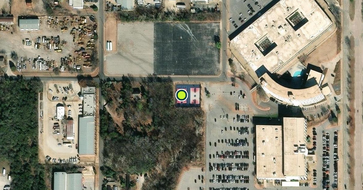 Satellite view of Oklahoma City Pickleball Courts
