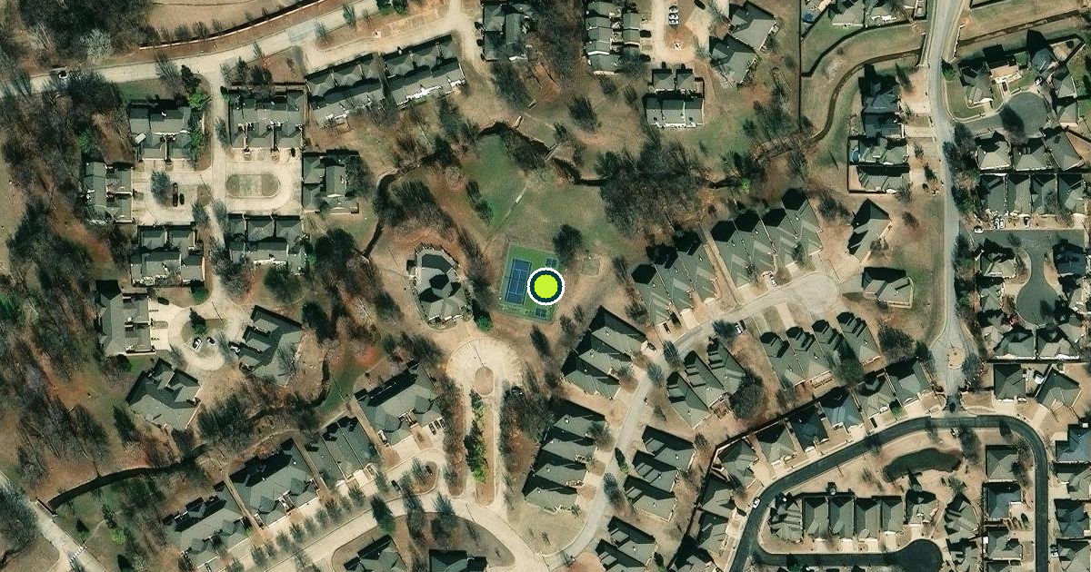Satellite view of Oklahoma City Pickleball Courts