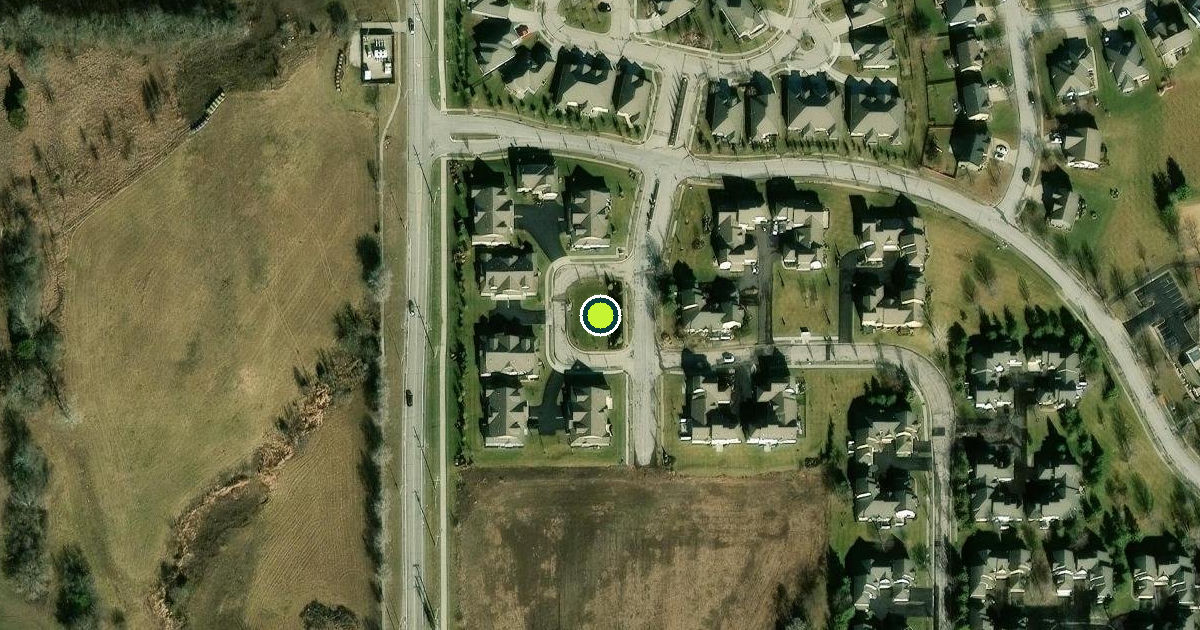 Satellite view of Olathe Pickleball Courts