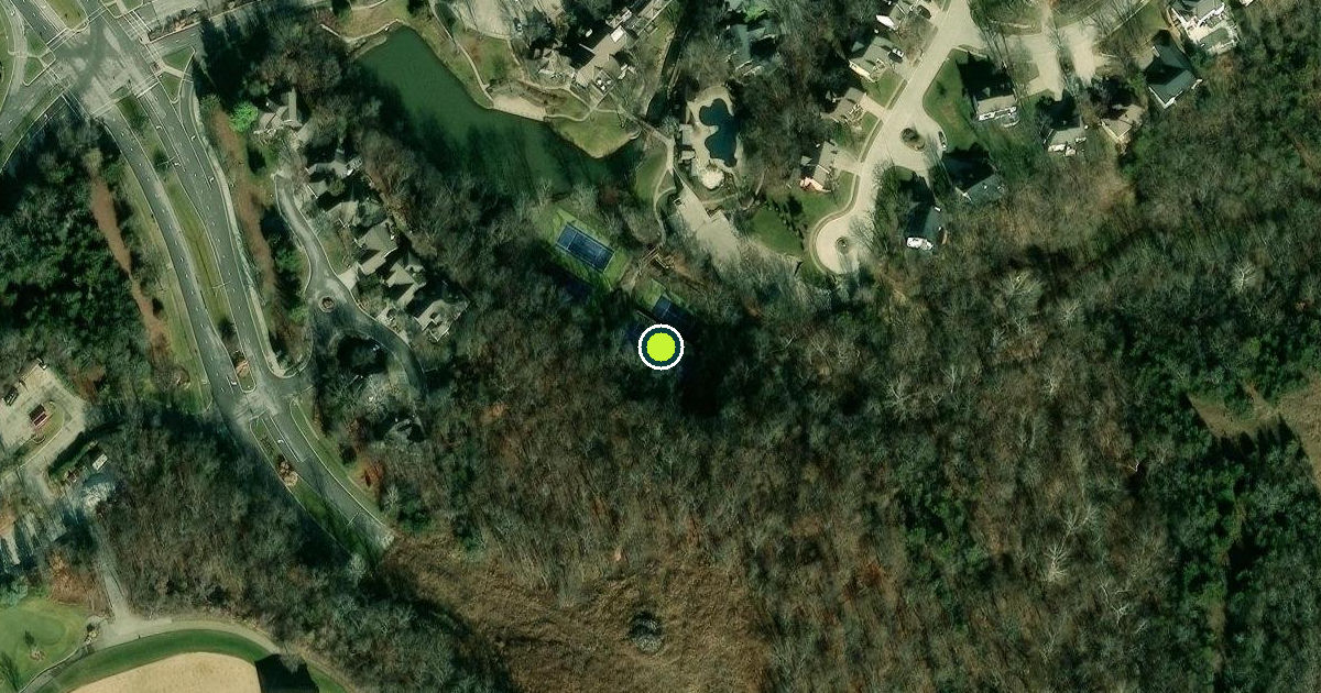 Satellite view of Olathe Pickleball Courts
