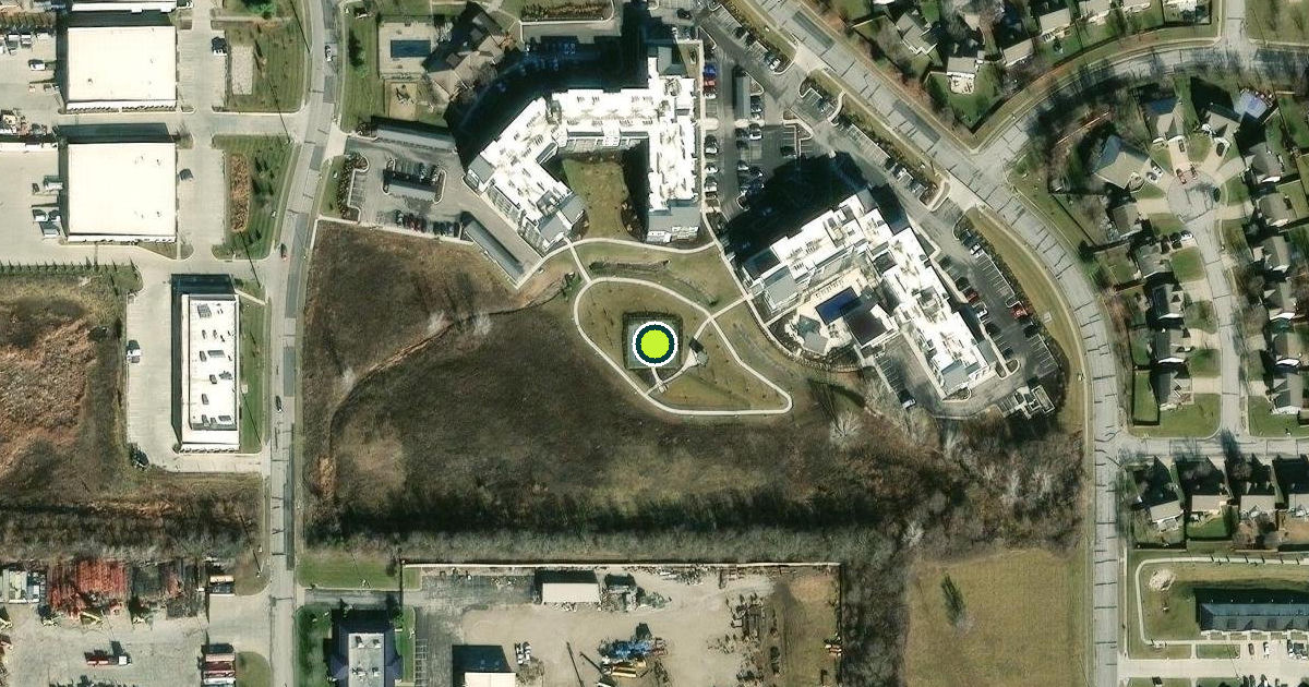 Satellite view of Olathe Pickleball Courts