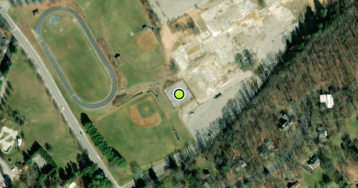 Satellite view of Old Blacksburg High School Recreation Fields Pickleball Courts