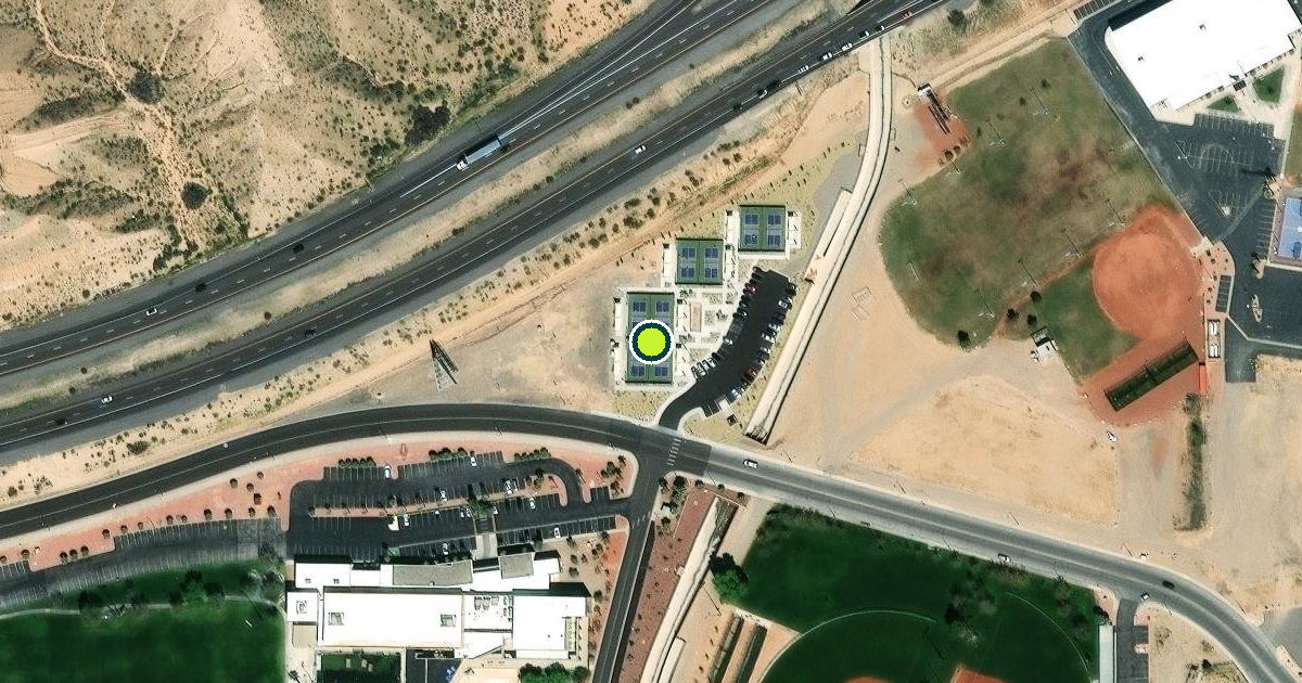 Satellite view of Old Mill Pickleball Courts