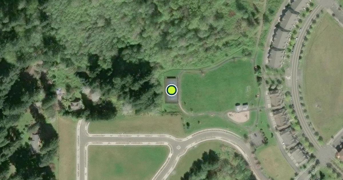 Satellite view of Olympia Pickleball Courts