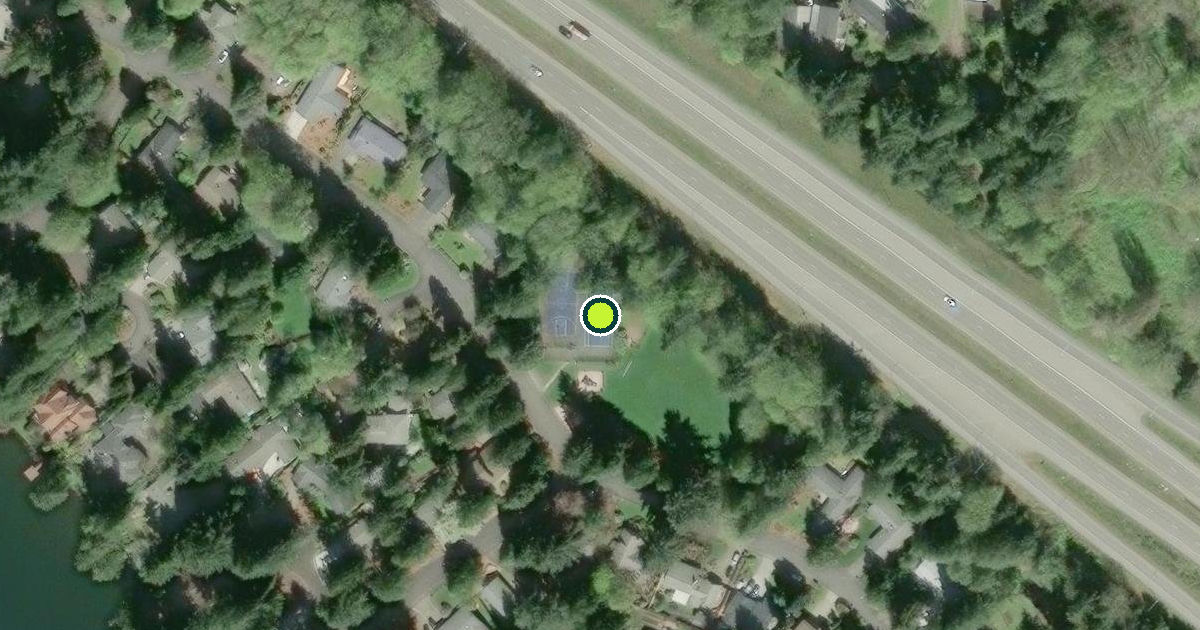 Satellite view of Olympia Pickleball Courts
