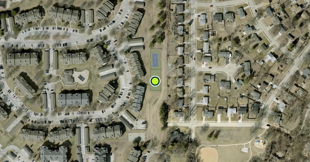 Satellite view of Omaha Pickleball Courts