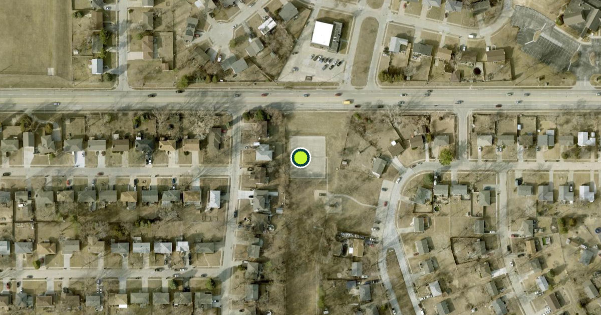 Satellite view of Omaha Pickleball Courts