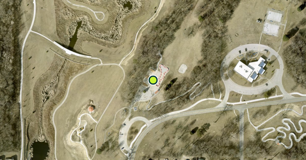 Satellite view of Omaha Pickleball Courts