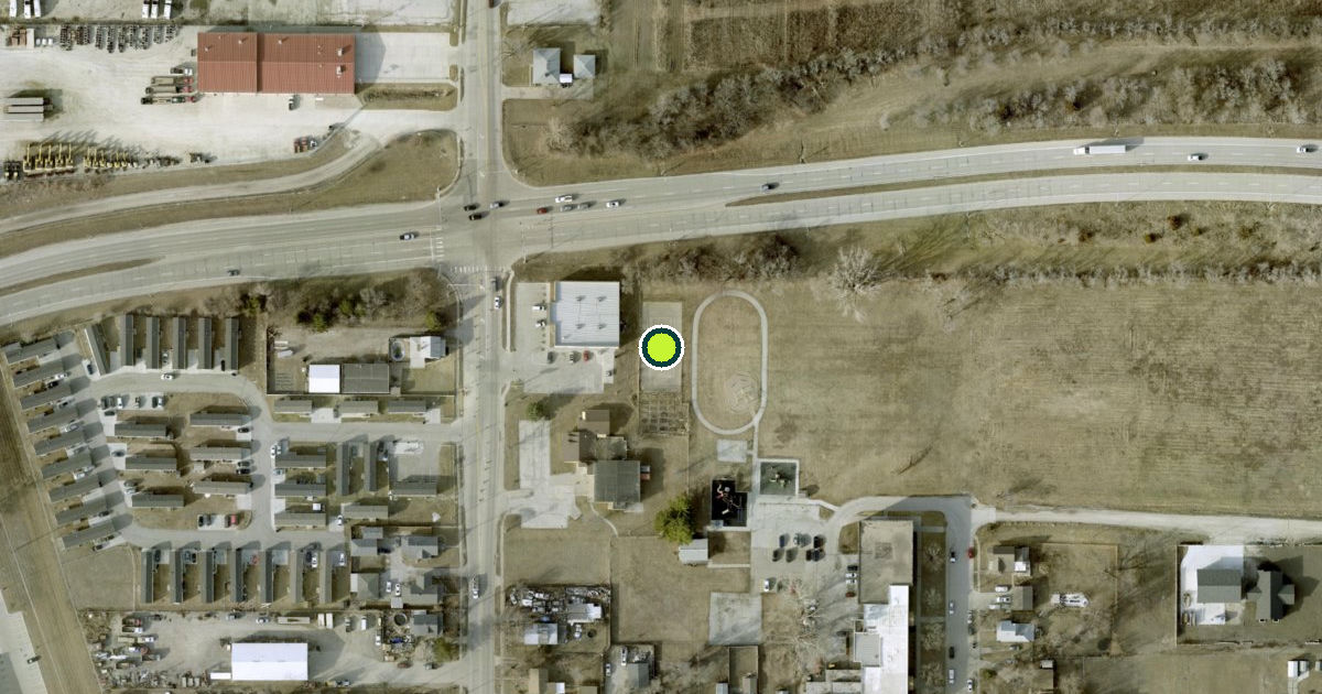 Satellite view of Omaha Pickleball Courts