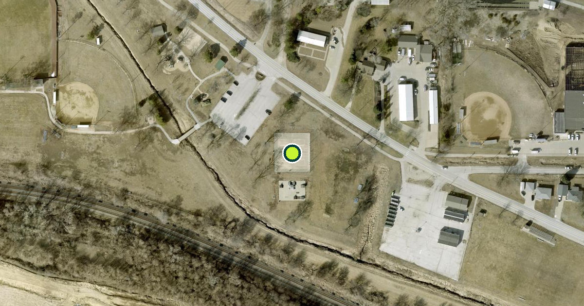 Satellite view of Omaha Pickleball Courts
