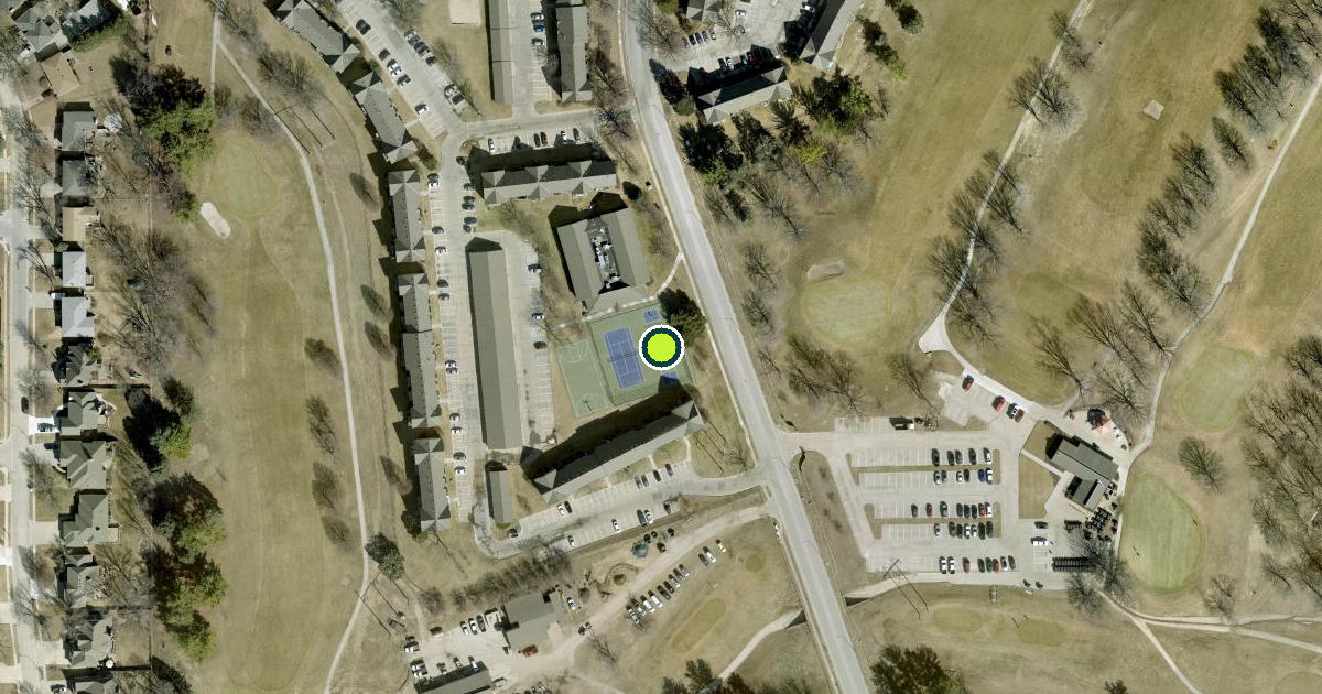 Satellite view of Omaha Pickleball Courts