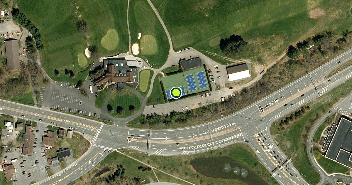Satellite view of Oneida County Pickleball Courts
