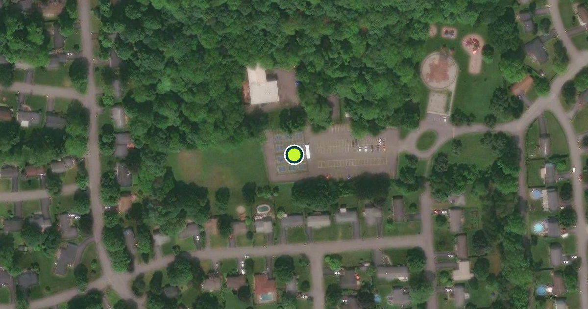 Satellite view of Onondaga County Pickleball Courts