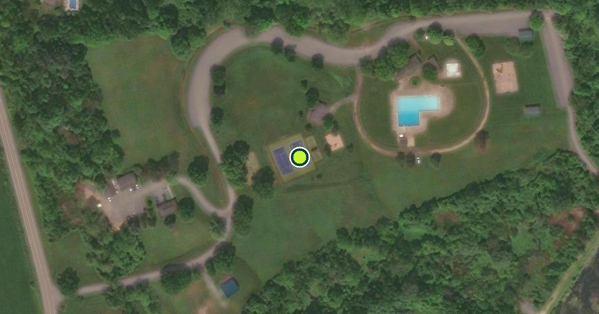 Satellite view of Onondaga County Pickleball Courts