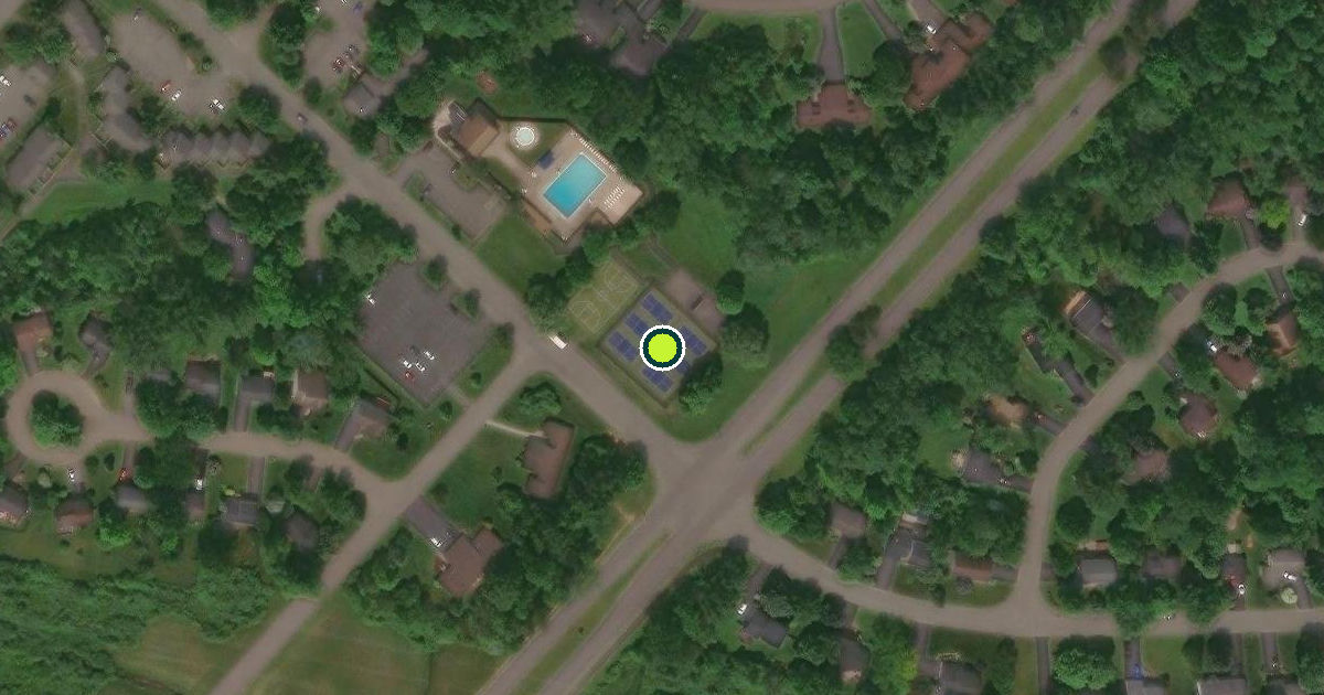 Satellite view of Onondaga County Pickleball Courts