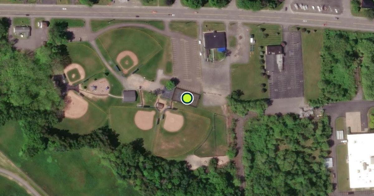 Satellite view of Onondaga County Pickleball Courts