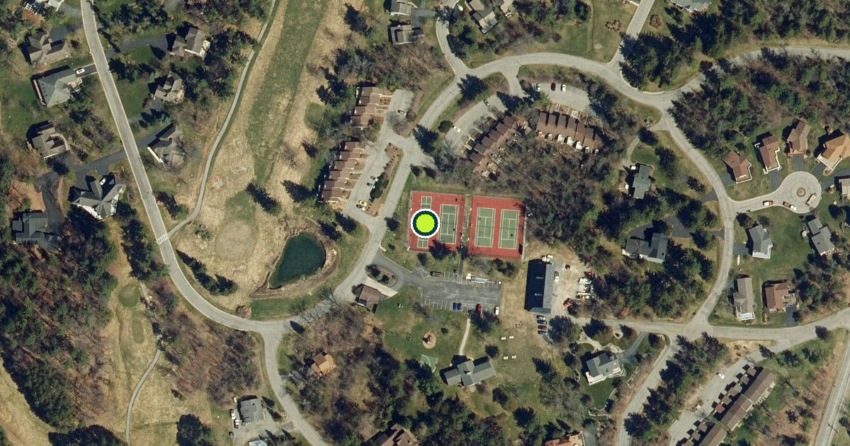 Satellite view of Ontario County Pickleball Courts