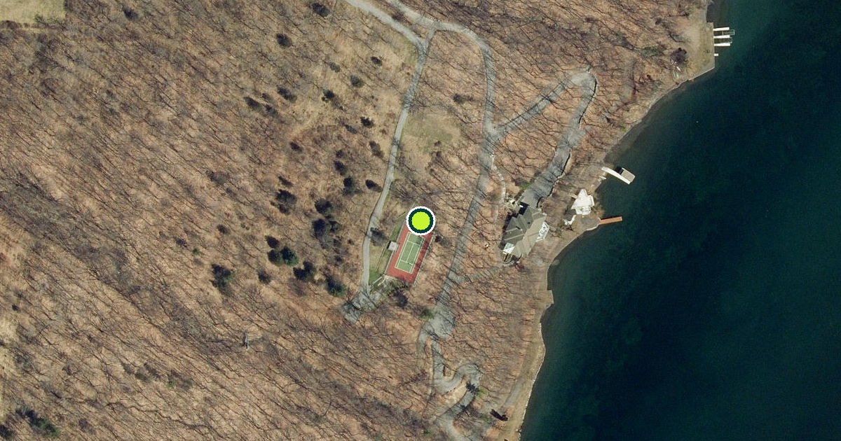 Satellite view of Ontario County Pickleball Courts
