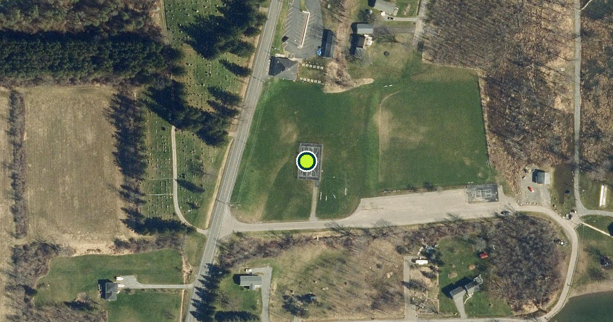 Satellite view of Ontario County Pickleball Courts