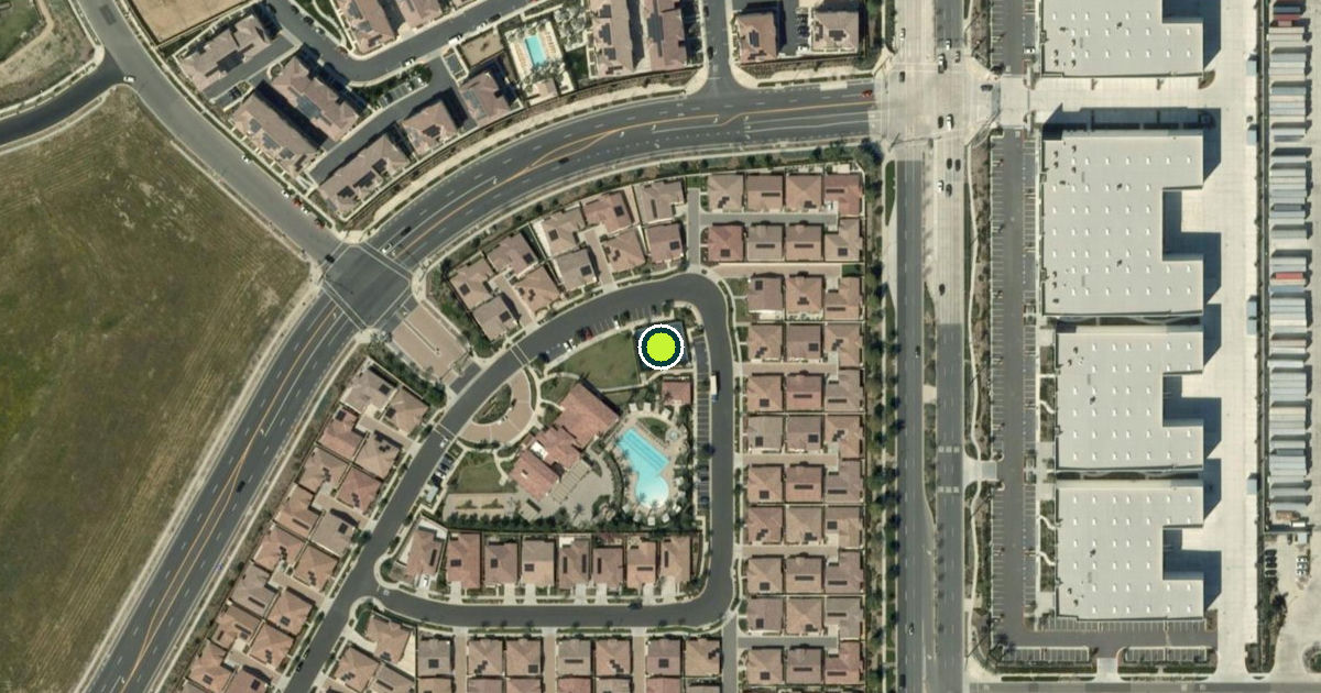Satellite view of Ontario Pickleball Courts