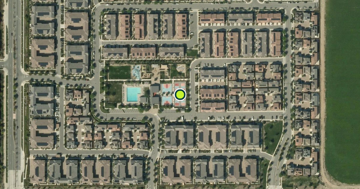 Satellite view of Ontario Pickleball Courts