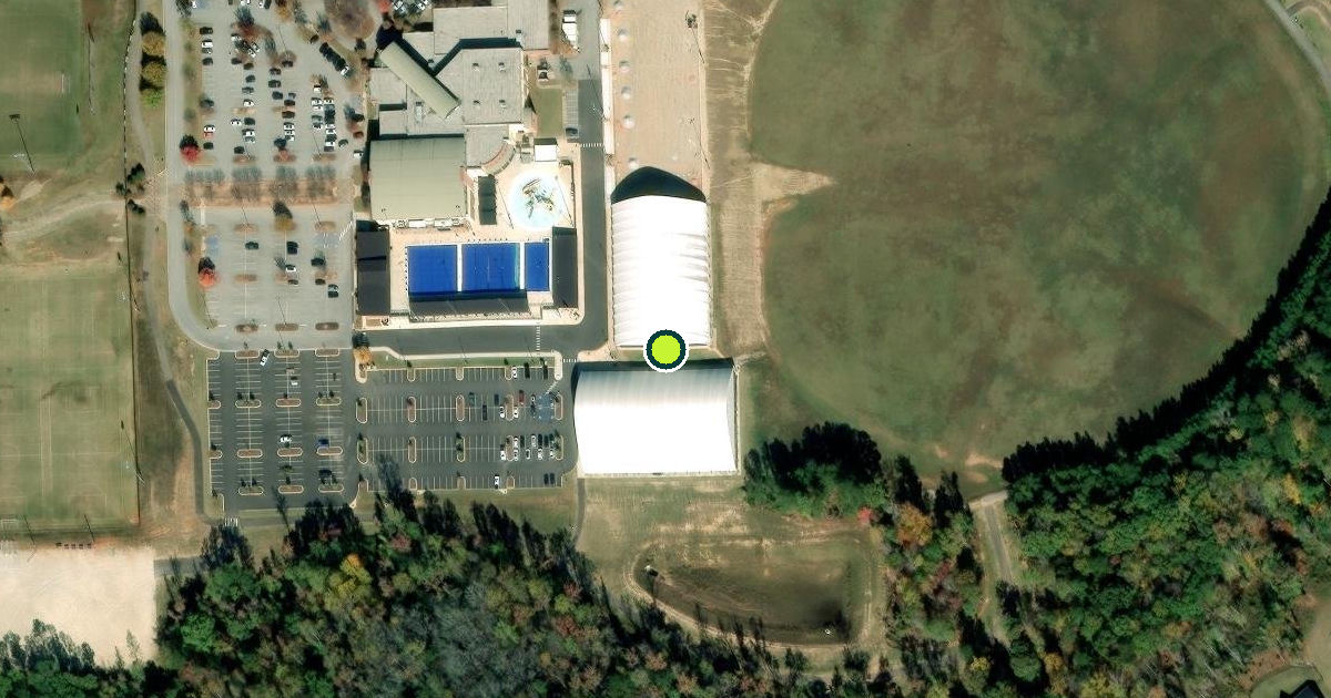Satellite view of Opelika Pickleball Courts