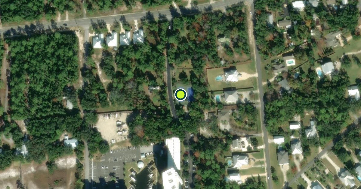 Satellite view of Orange Beach Pickleball Courts