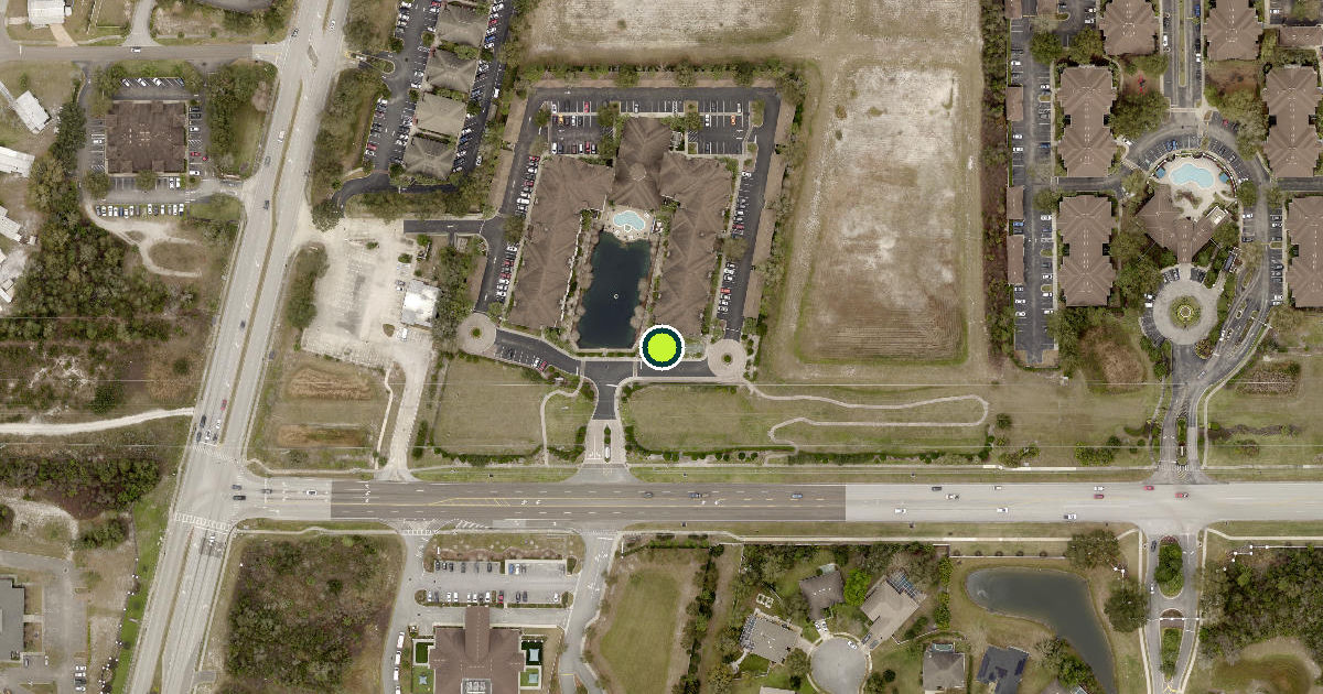 Satellite view of Orange City Pickleball Courts