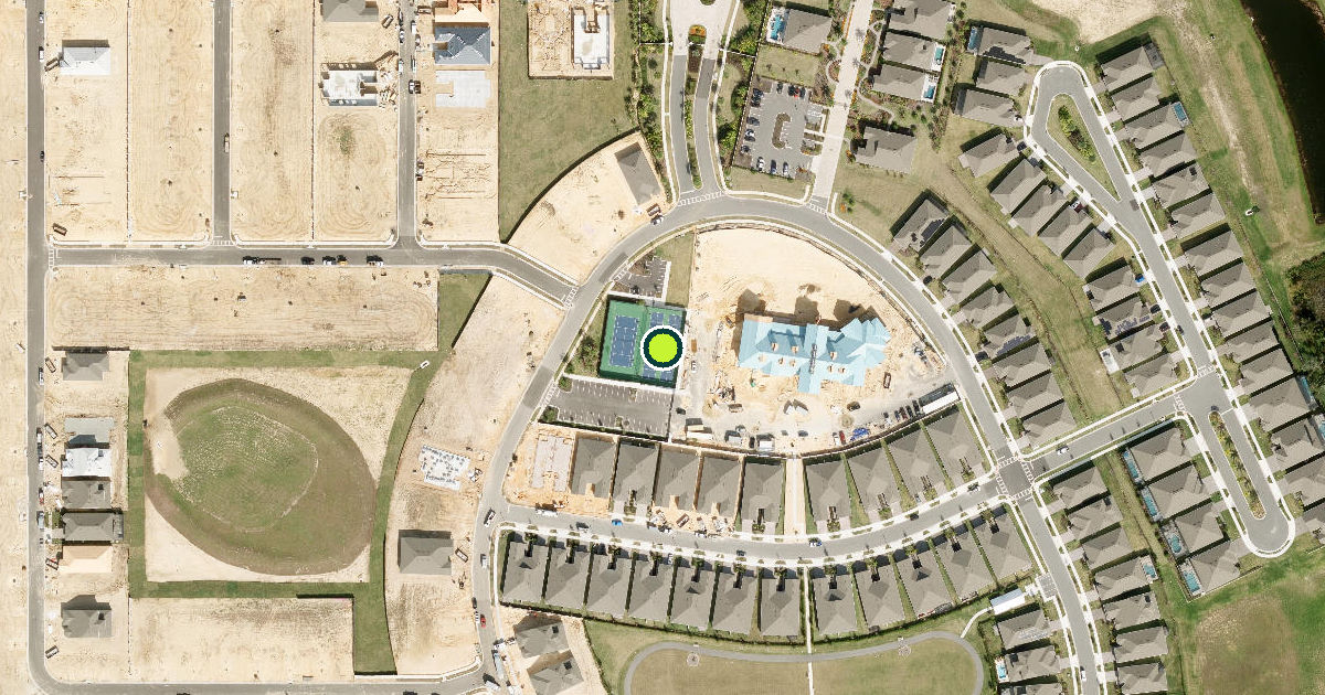 Satellite view of Orange County Pickleball Courts