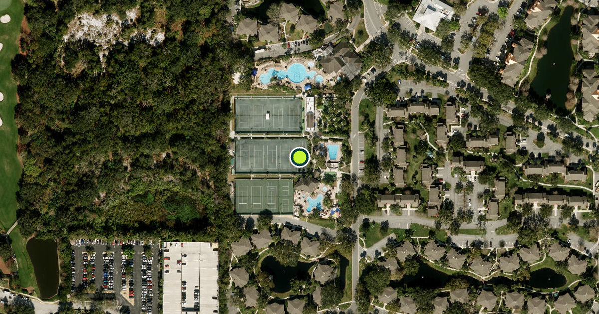 Satellite view of Orange County Pickleball Courts