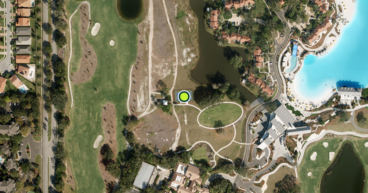 Satellite view of Orange County Pickleball Courts