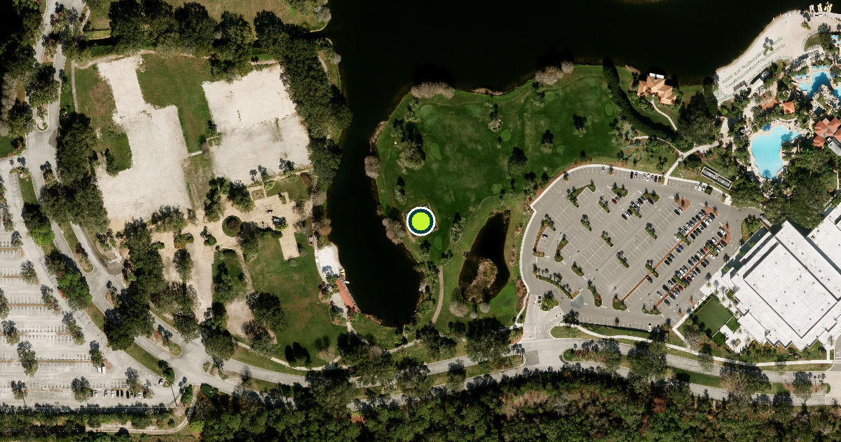 Satellite view of Orange County Pickleball Courts