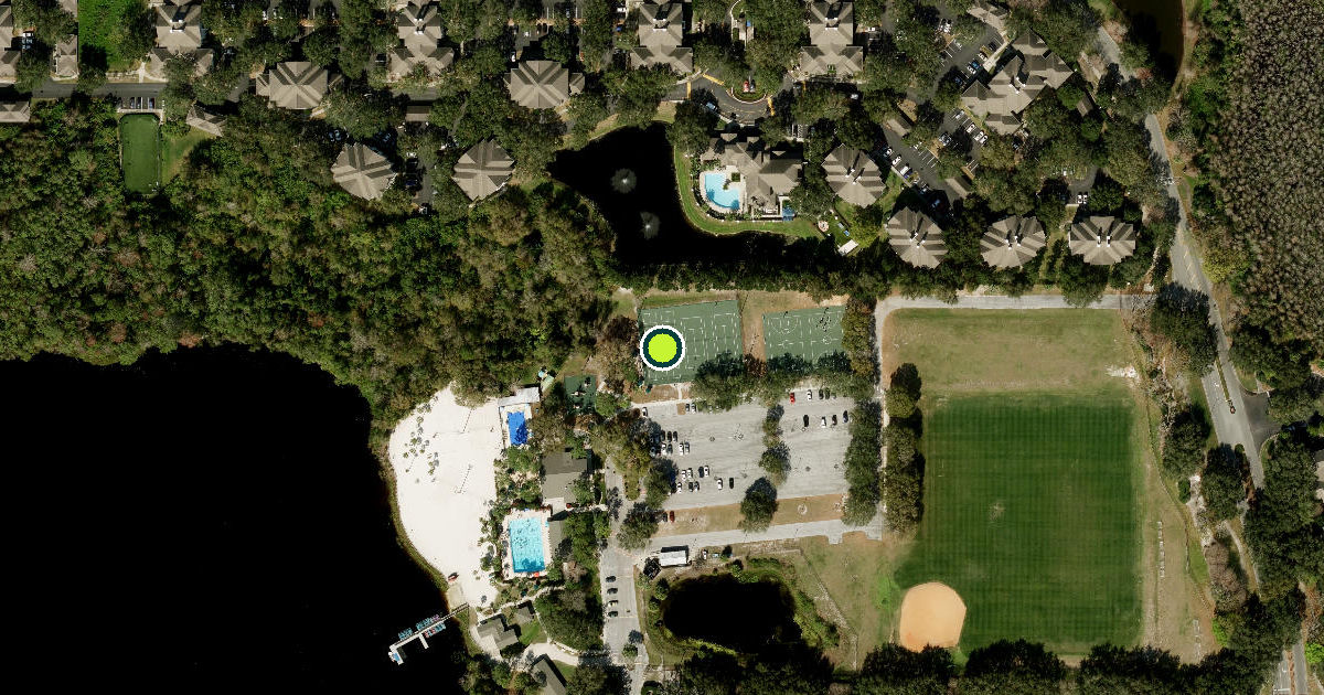 Satellite view of Orange County Pickleball Courts