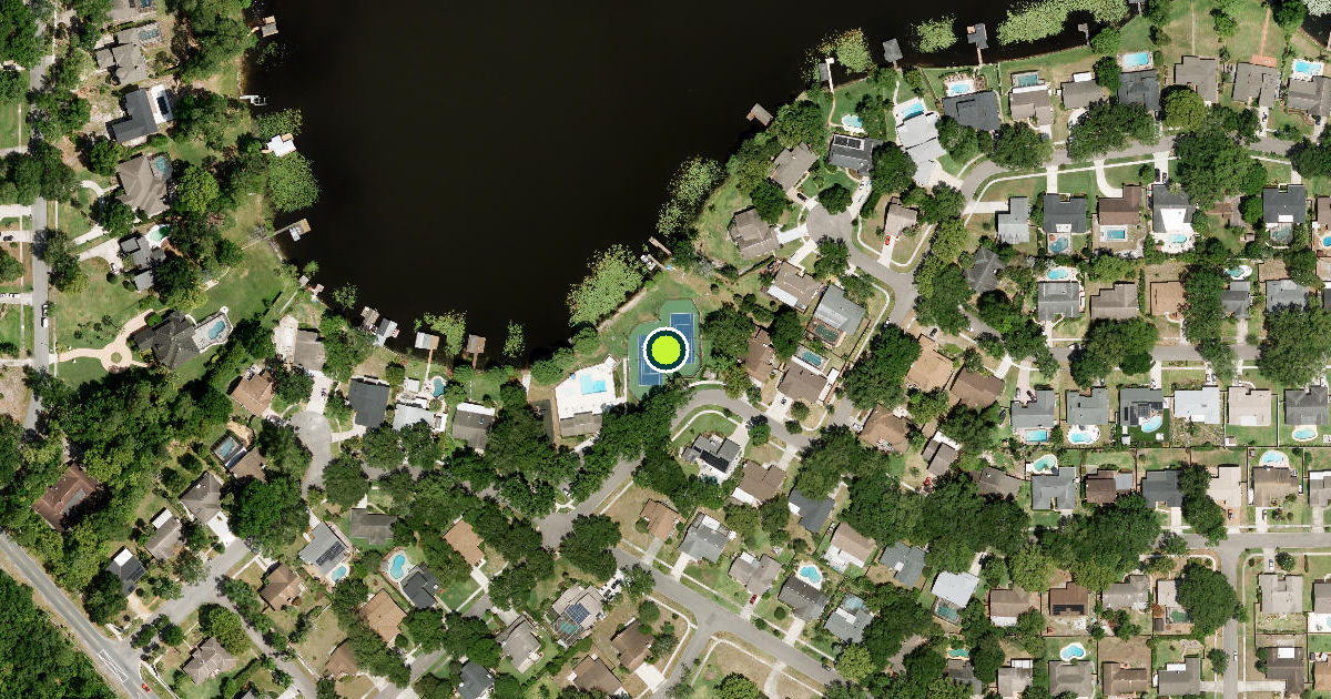 Satellite view of Orange County Pickleball Courts