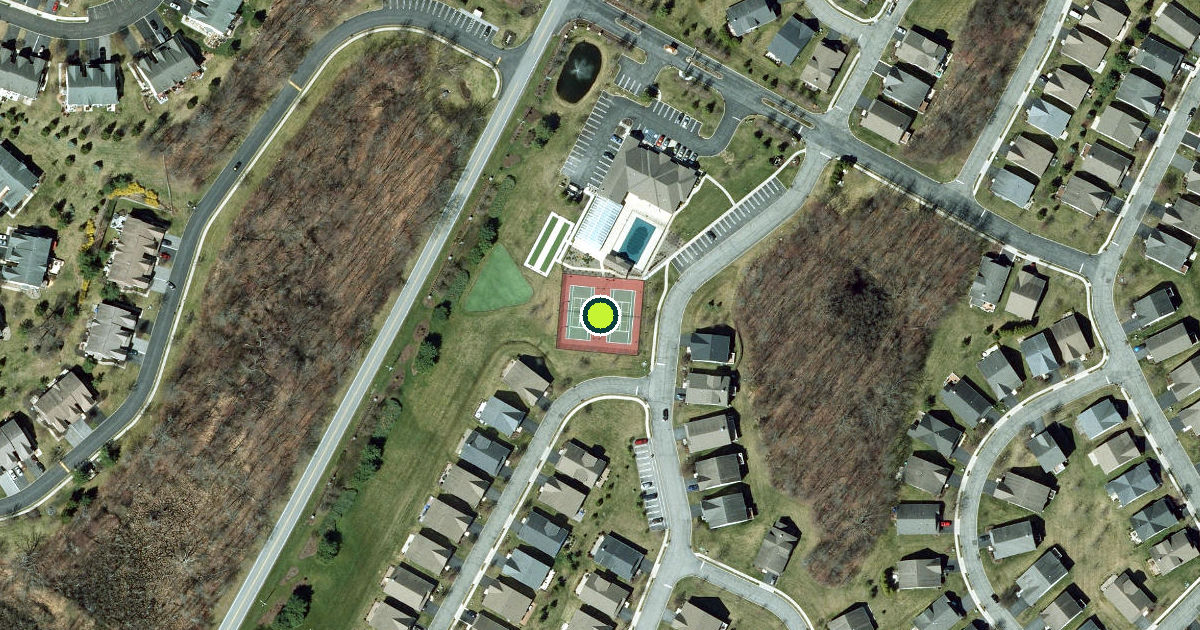 Satellite view of Orange County Pickleball Courts