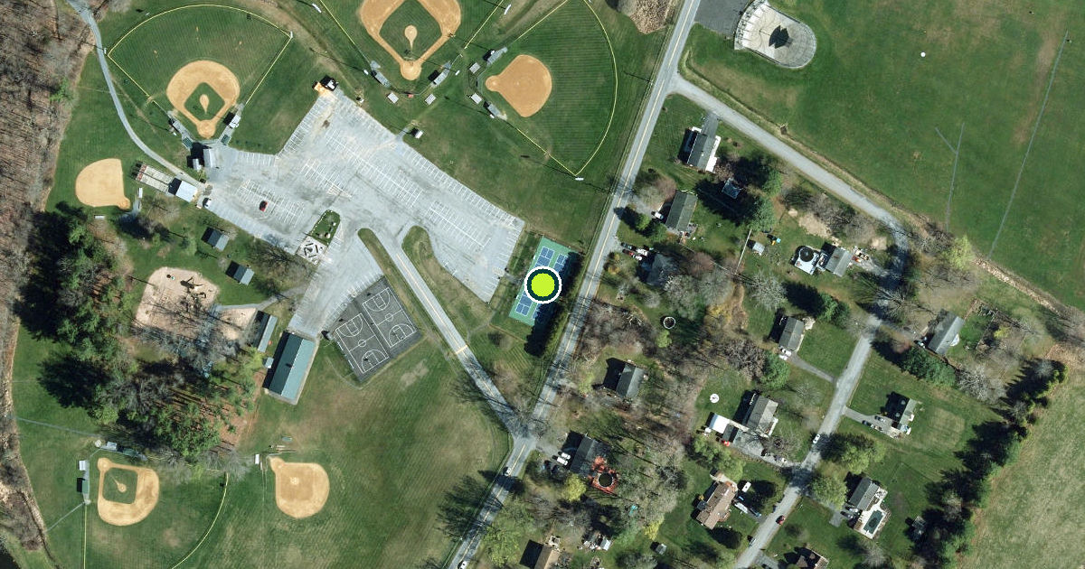 Satellite view of Orange County Pickleball Courts