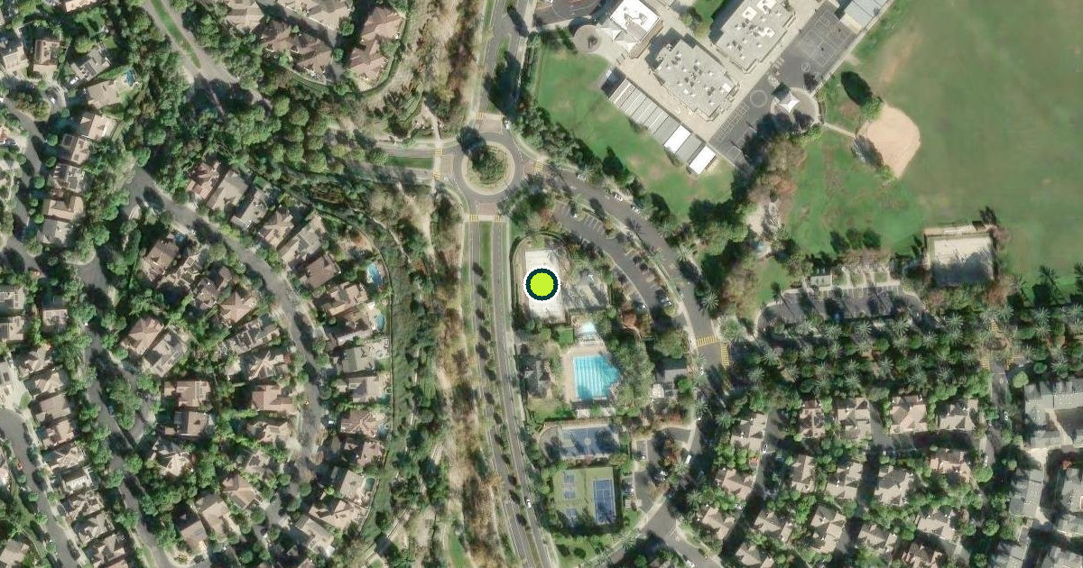Satellite view of Orange County Pickleball Courts