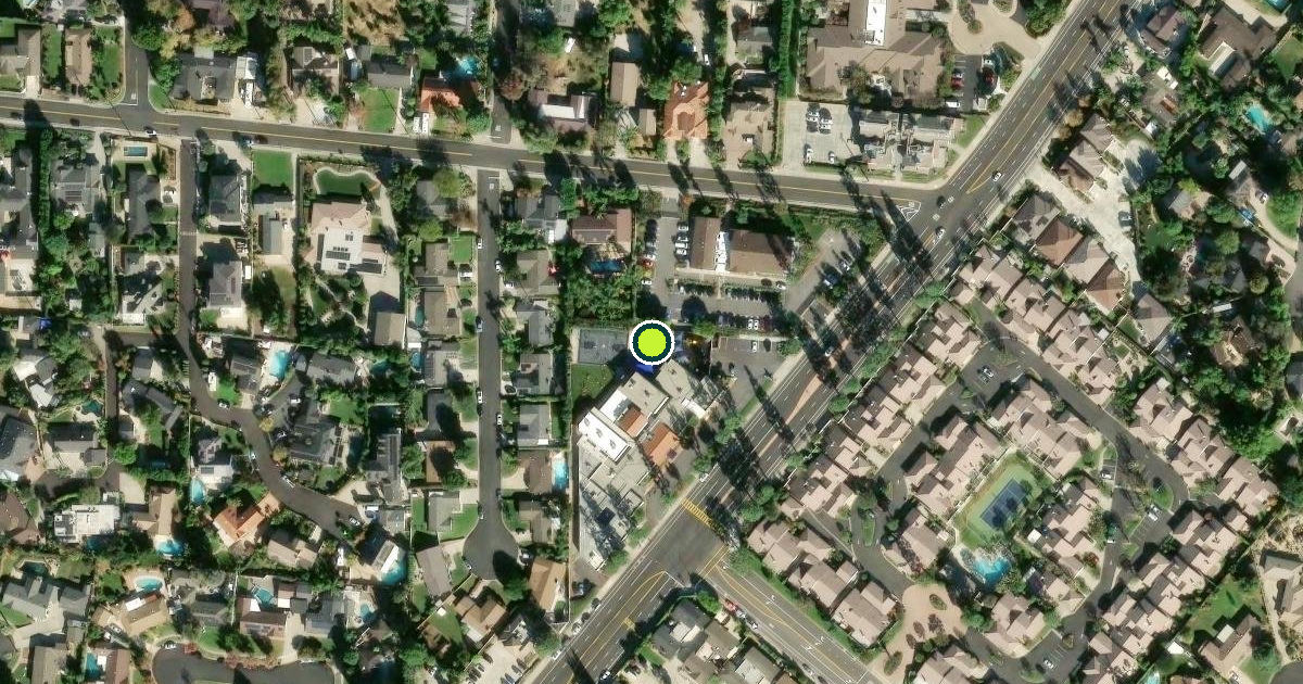 Satellite view of Orange County Pickleball Courts