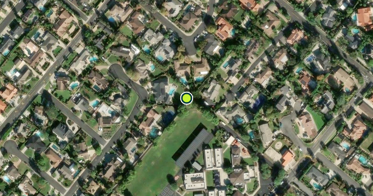 Satellite view of Orange County Pickleball Courts
