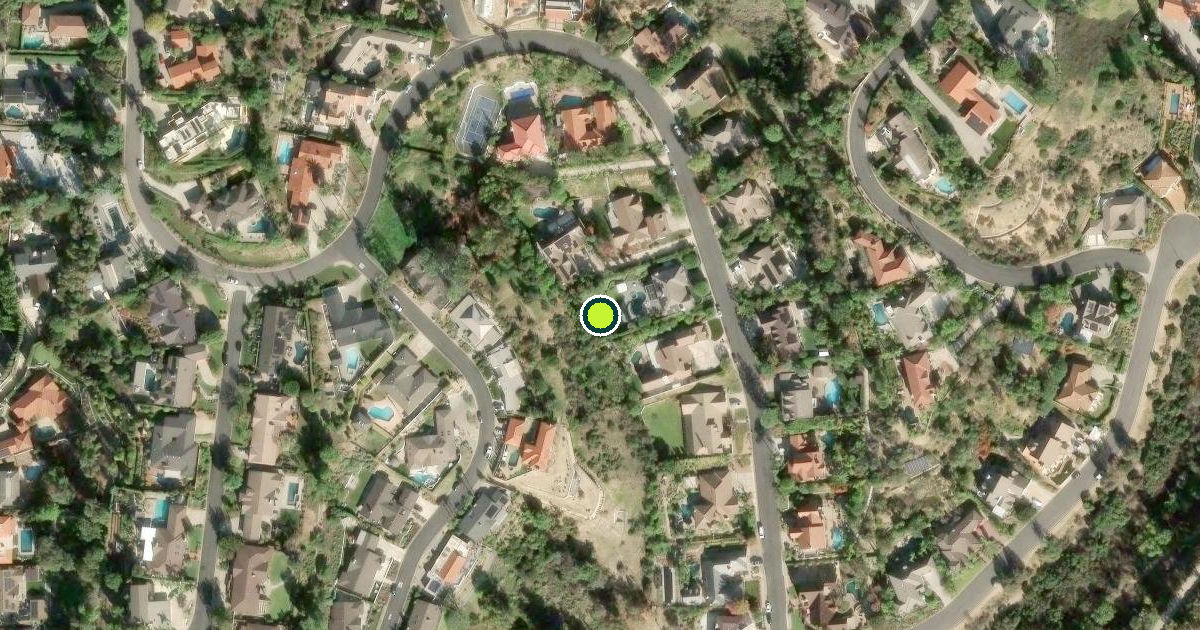 Satellite view of Orange County Pickleball Courts