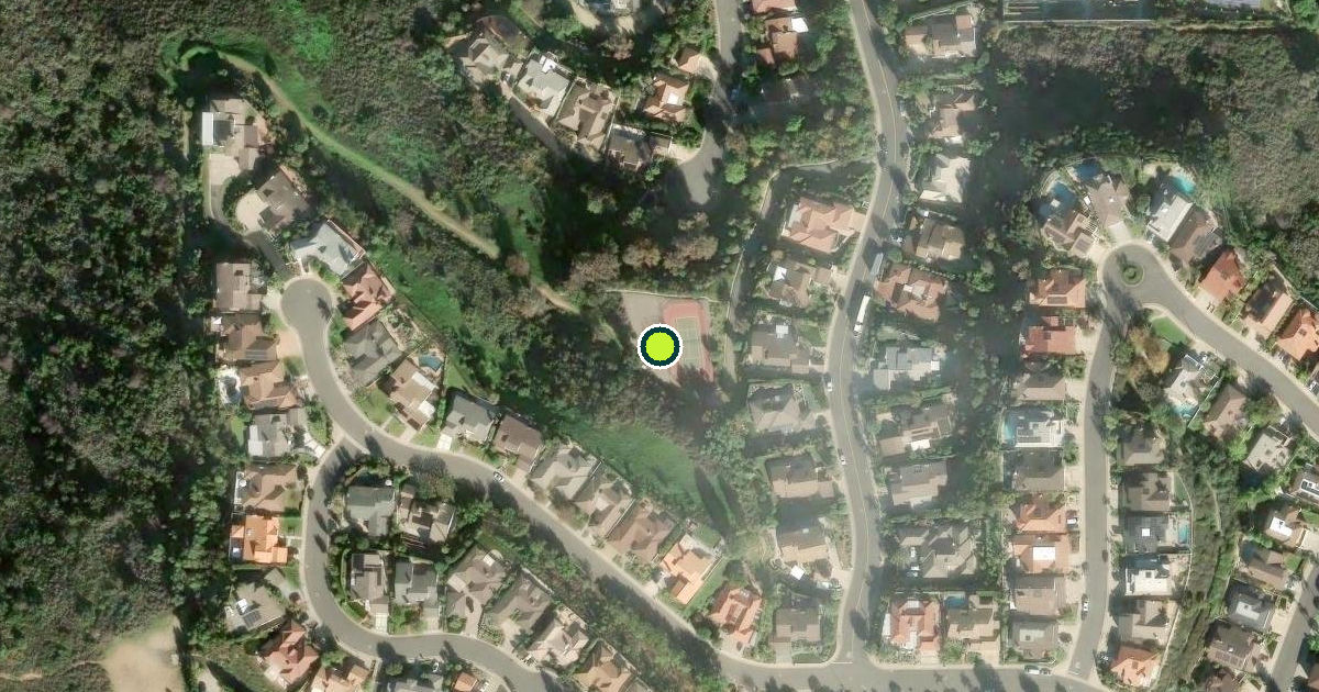Satellite view of Orange Pickleball Courts