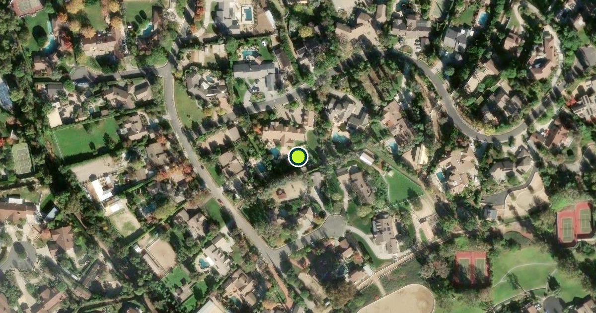 Satellite view of Orange Pickleball Courts